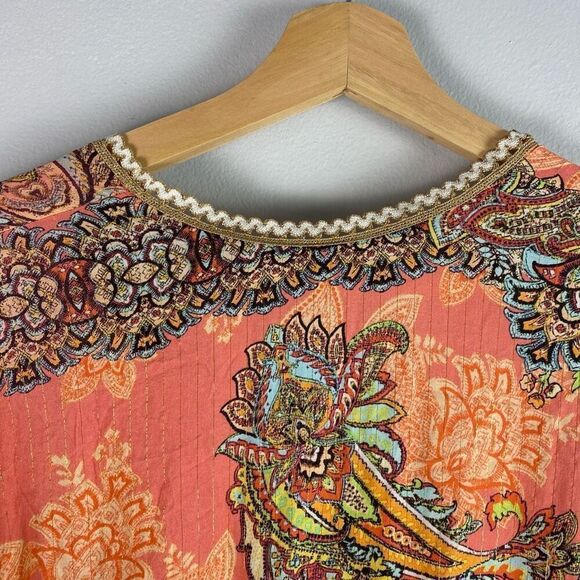 LULI FAMA Seashell Jewel Deep V Frill Mini Dress in Multi - Picture 10 of 12